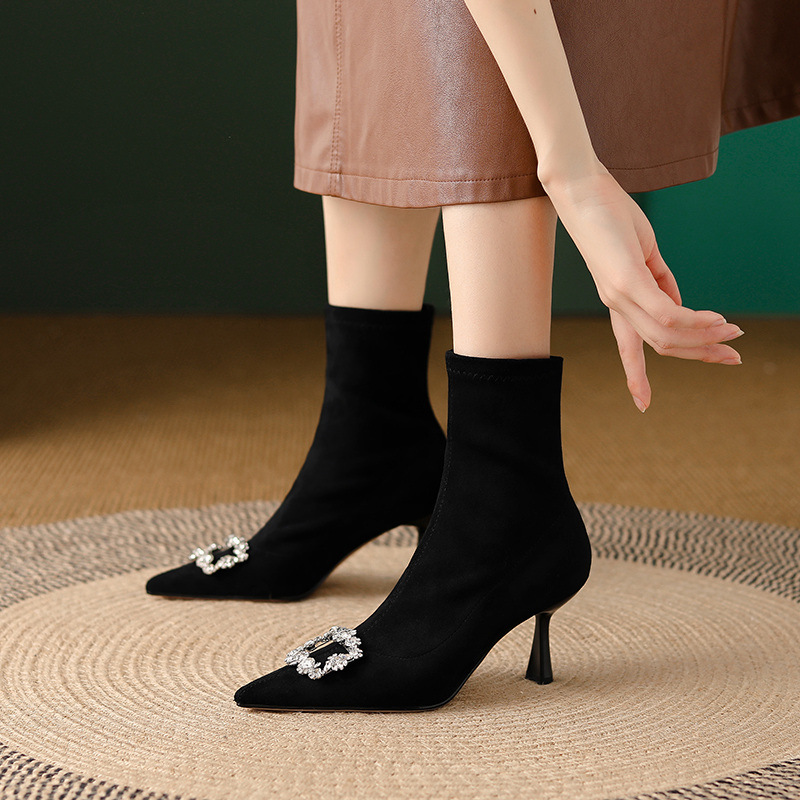 Elasticity boots high-heeled women's boots for women