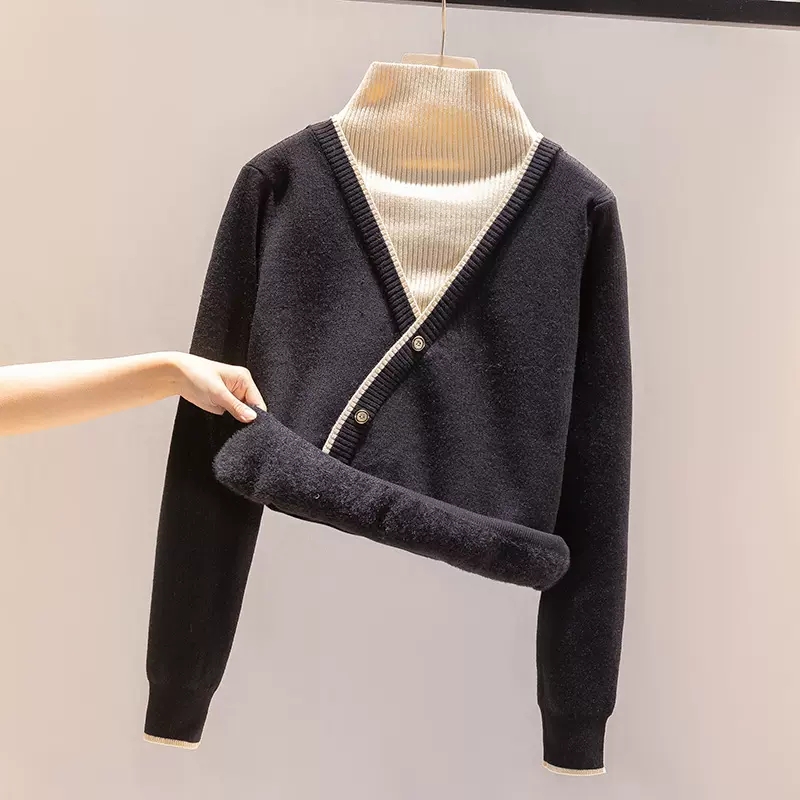Thick bottoming shirt winter sweater for women