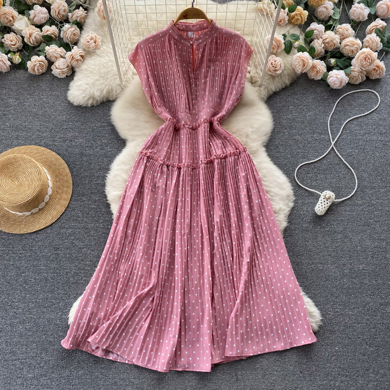 Loose all-match pinched waist dress for women