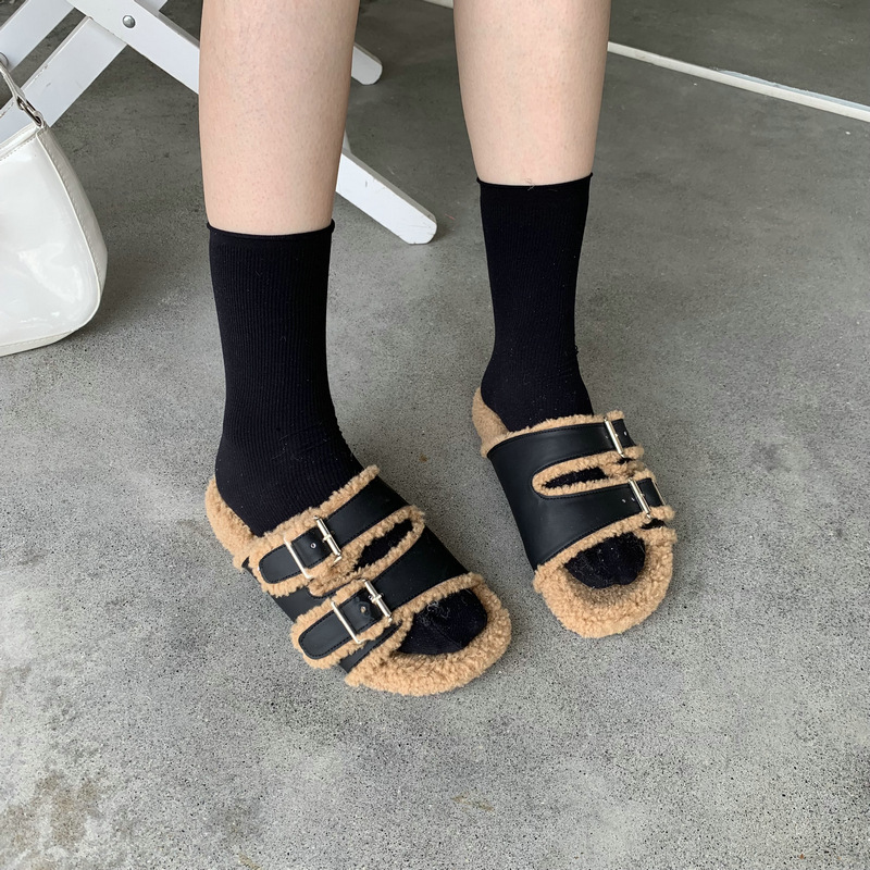 Korean style slippers thick crust shoes for women