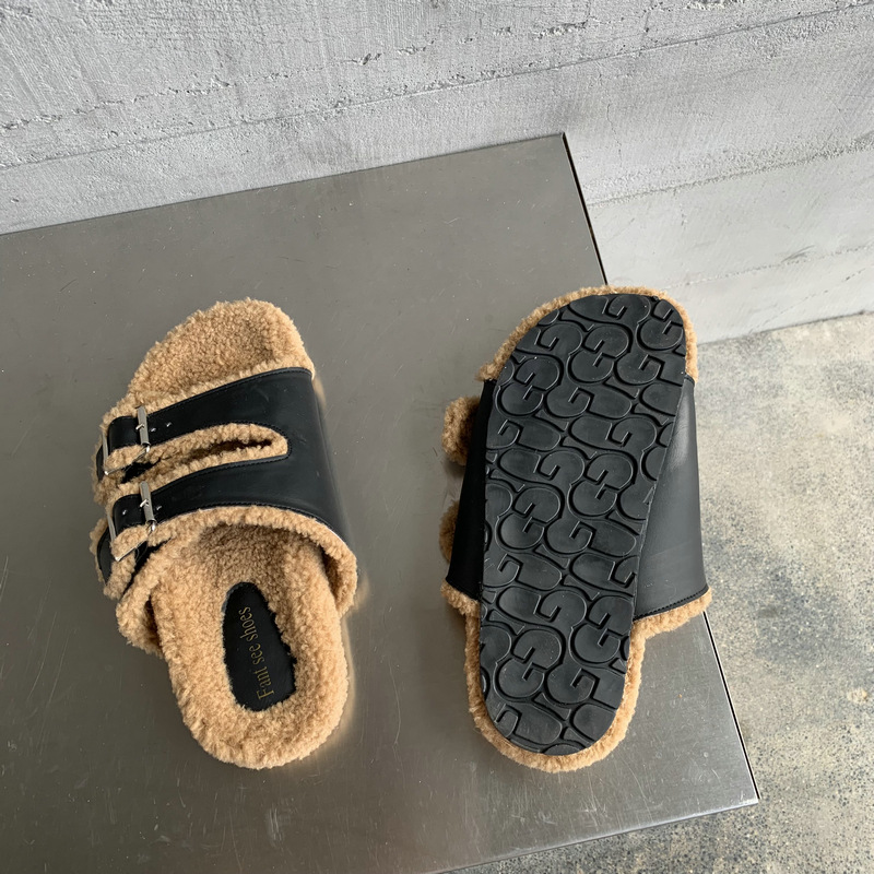 Korean style slippers thick crust shoes for women
