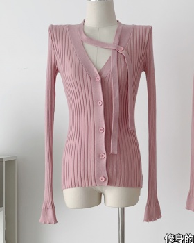 Bottoming soft coat knitted wool cardigan for women