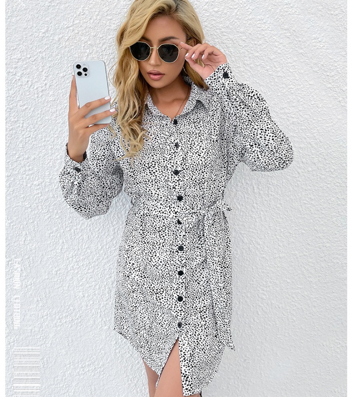 European style shirt spring and autumn dress for women