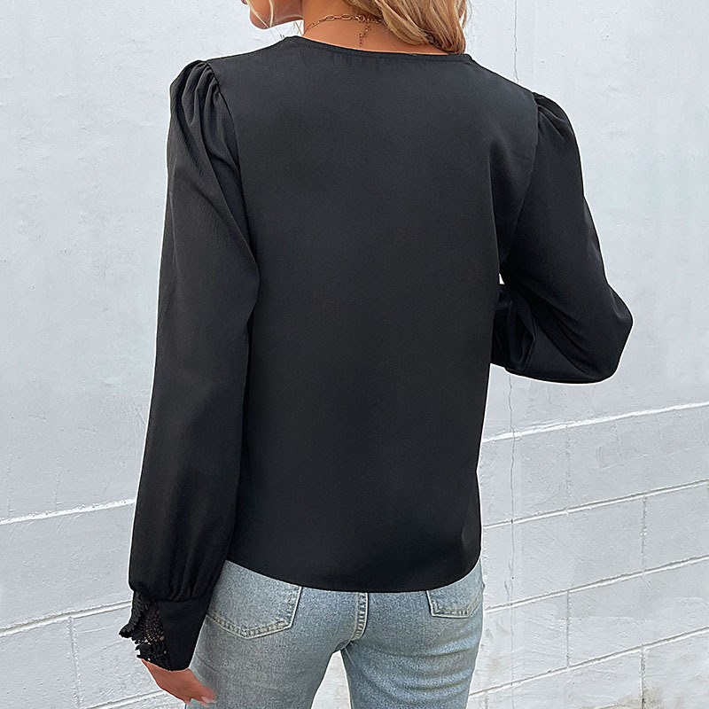 V-neck inside the ride fashion shirt for women