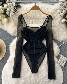 Spring and autumn leotard jumpsuit for women
