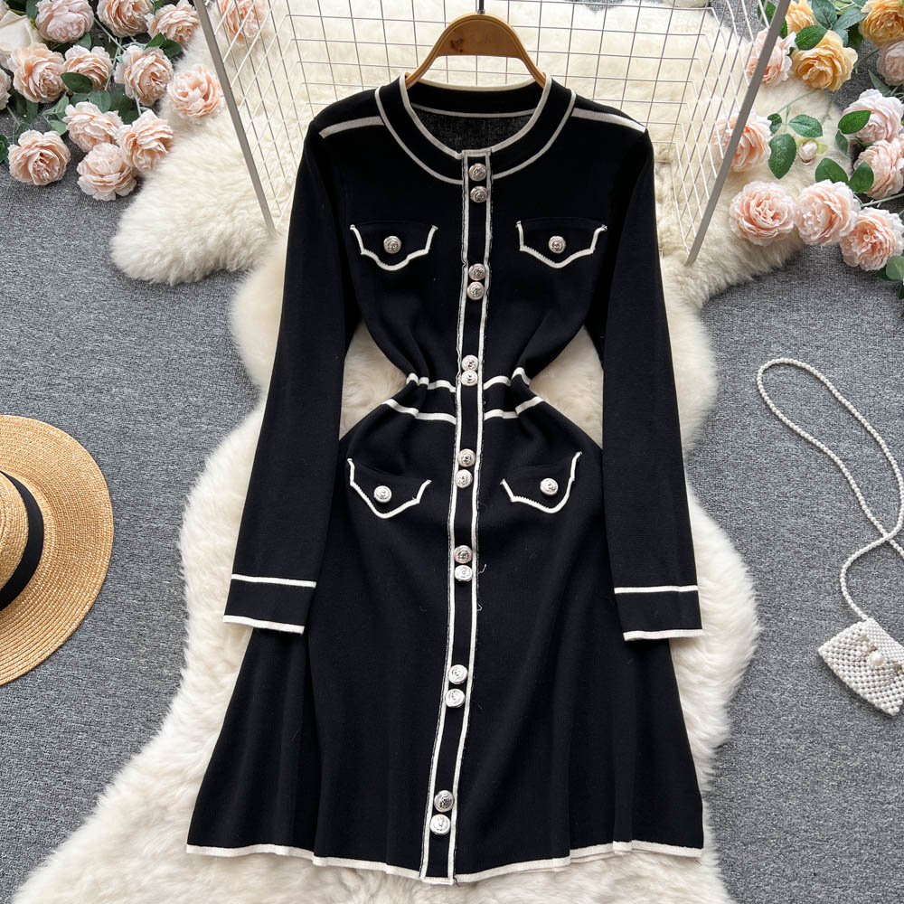 Autumn and winter France style ladies dress for women