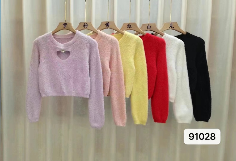 Lace tops mixed colors sweater for women