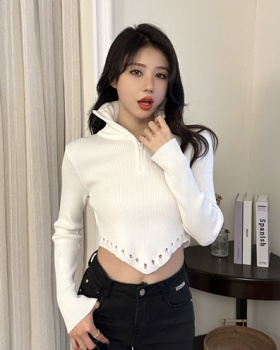 High collar unique sweater autumn and winter bottoming shirt