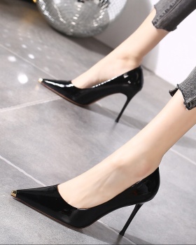 Metal shoes temperament high-heeled shoes for women