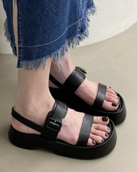 Korean style thick crust sandals Casual student shoes for women