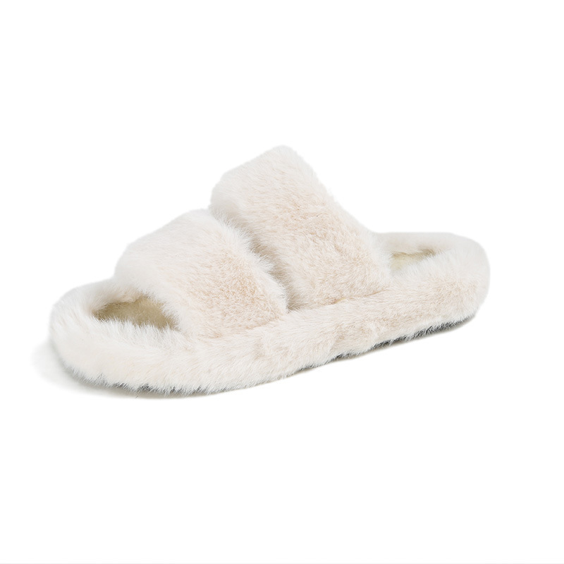 Wears outside autumn and winter elmo thick flat slippers