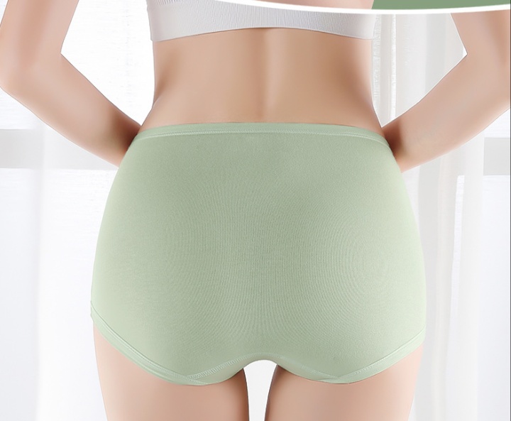 Pure cotton high waist hold abdomen tracelessness briefs