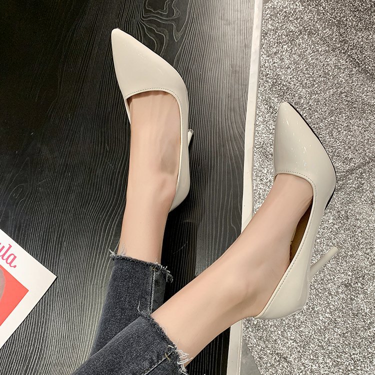 Low shoes pointed high-heeled shoes for women