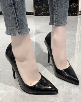 Autumn high-heeled shoes patent leather shoes for women