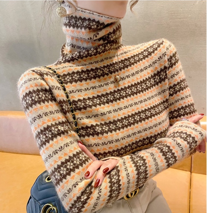 Fashion high collar bottoming shirt pullover sweater