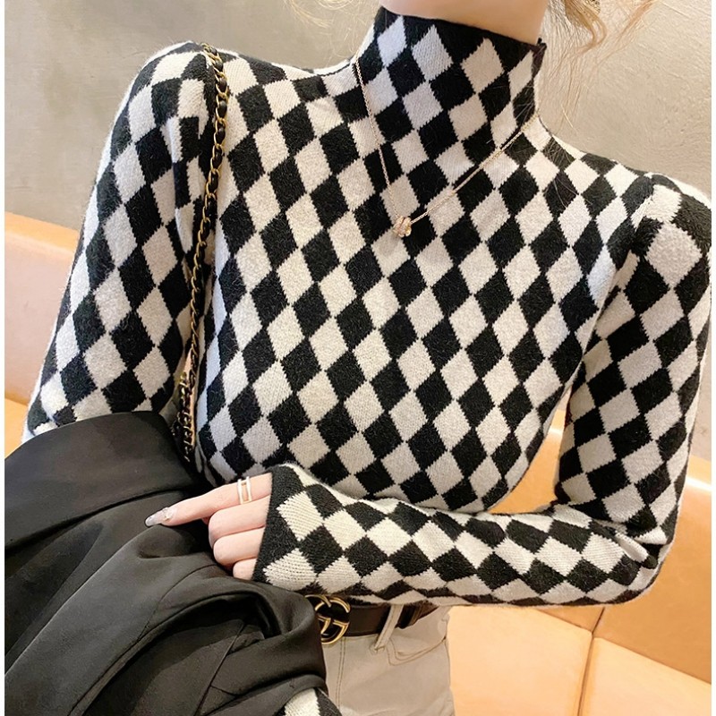 Autumn and winter lazy sweater pullover bottoming shirt