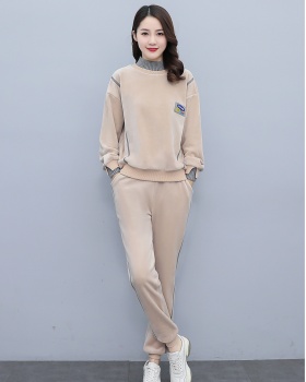 Autumn and winter casual pants 2pcs set for women