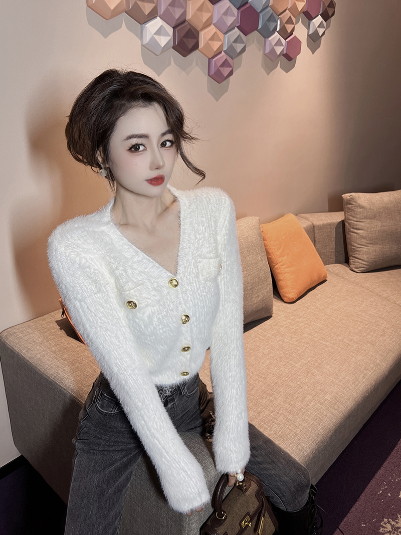 Slim cardigan autumn and winter sweater for women