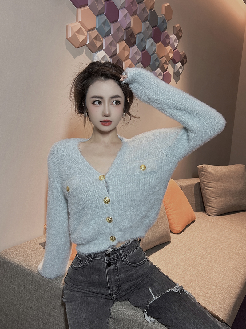 Slim cardigan autumn and winter sweater for women