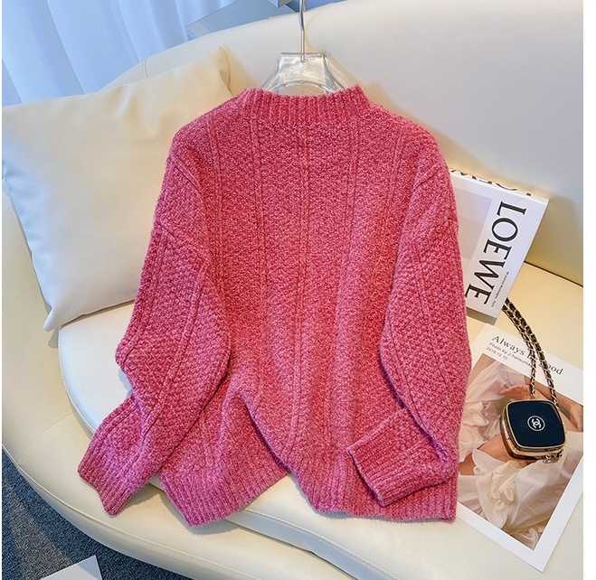 Autumn and winter diamond loose lazy sweater for women