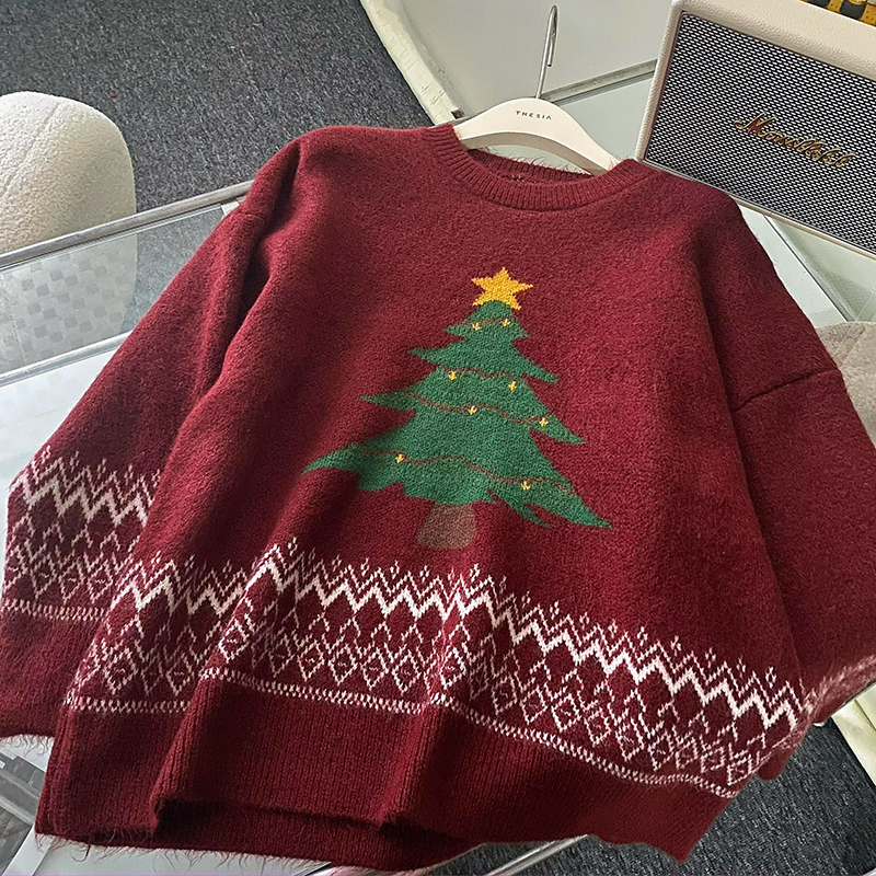 Christmas pullover autumn and winter lazy sweater