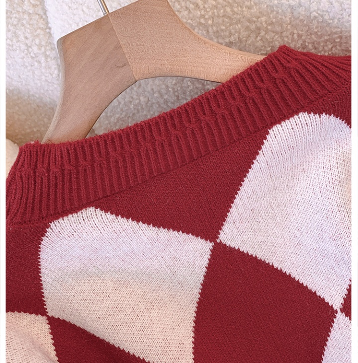 Fat skirt temperament sweater 2pcs set for women