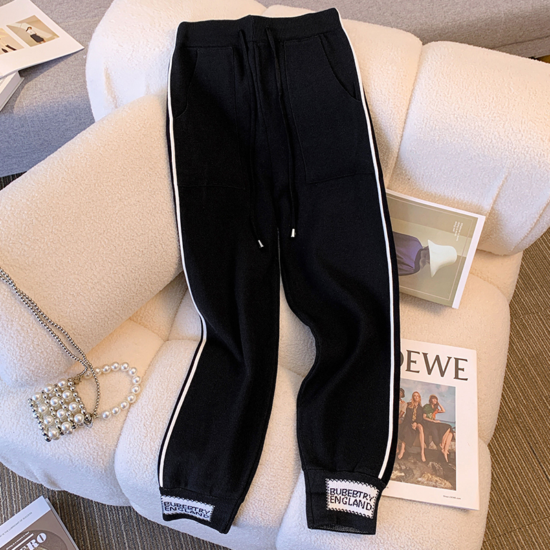 Long sleeve long pants sweater 2pcs set for women