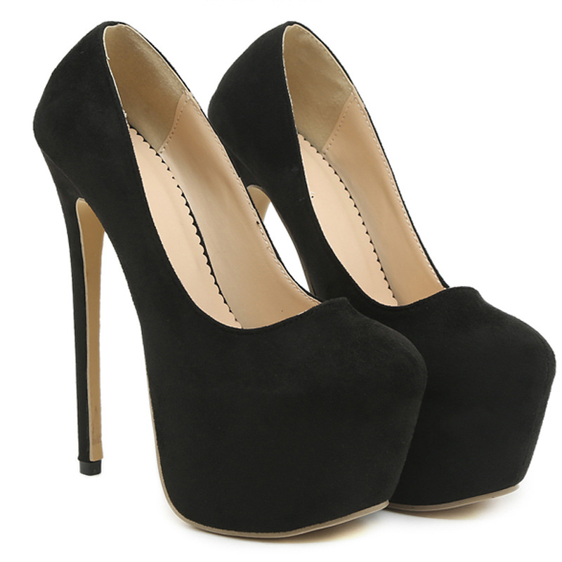 Low platform fashion high-heeled shoes for women