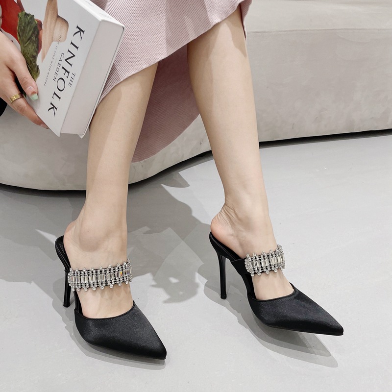 All-match high-heeled shoes slippers for women