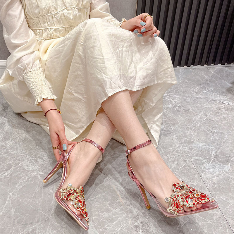 Summer pointed shoes all-match lace sandals for women