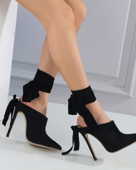 Spring Western style high-heeled shoes fine-root sandals