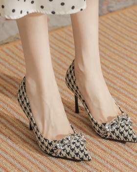 Pointed shoes France style high-heeled shoes for women