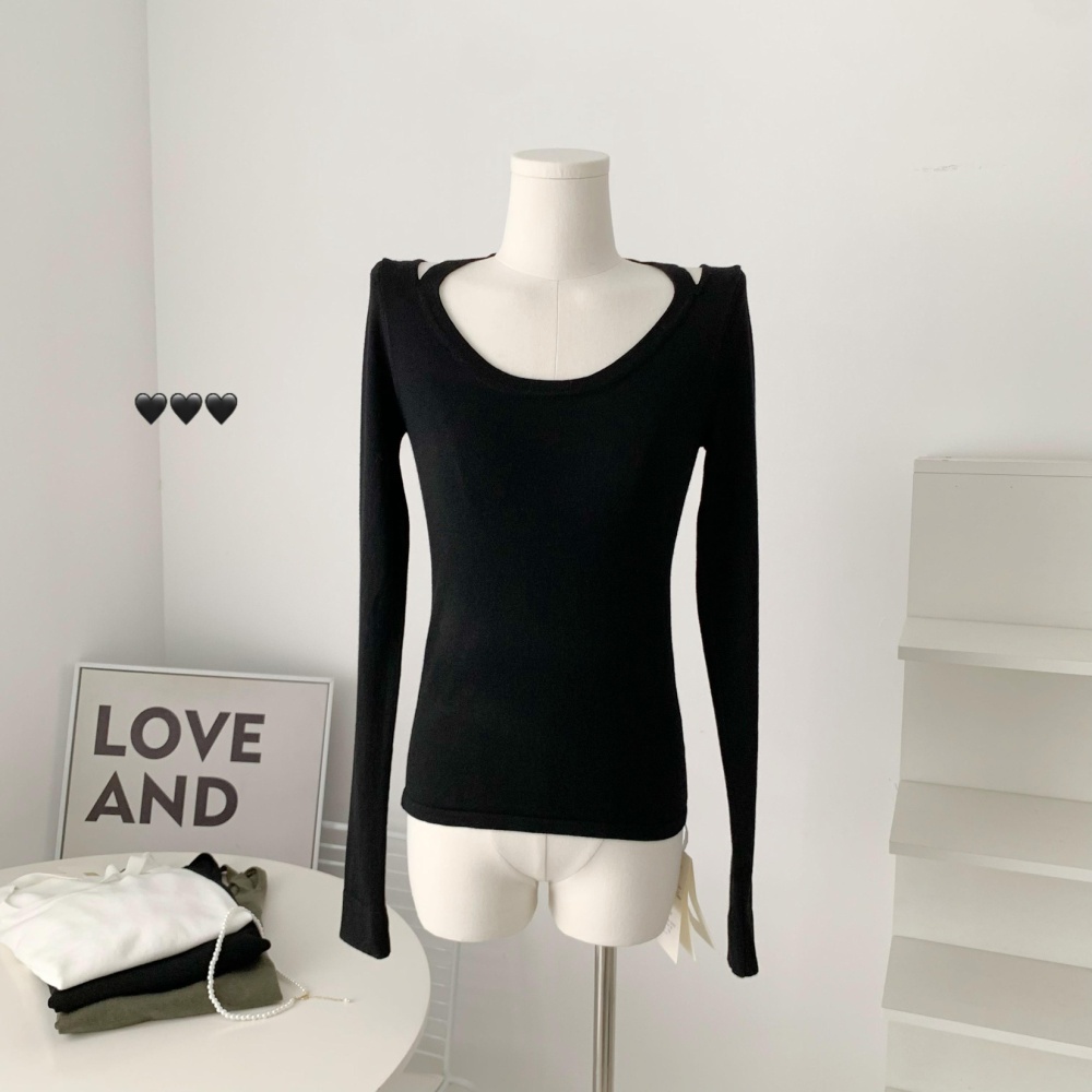 Inside the ride bottoming shirt halter sweater for women