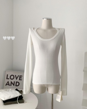 Inside the ride bottoming shirt halter sweater for women