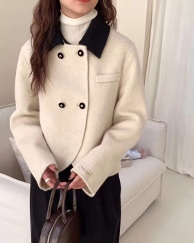 Temperament two-sided cashmere fashion and elegant overcoat