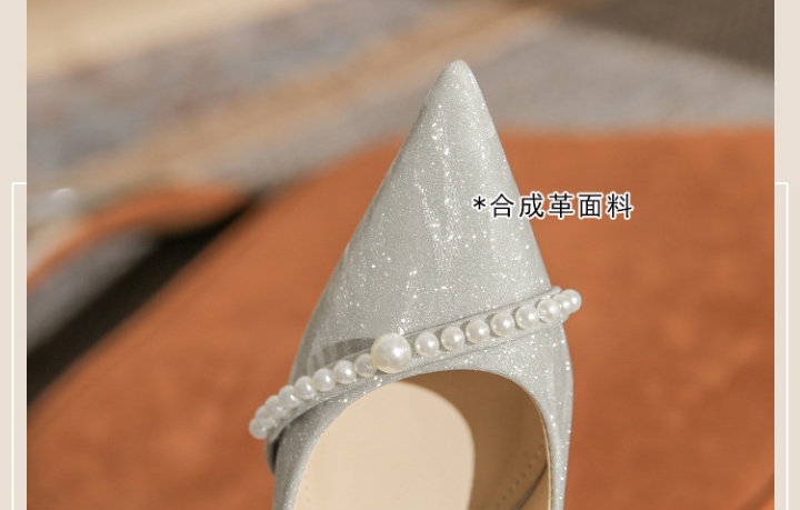 Winter bride shoes fine-root low wedding shoes for women