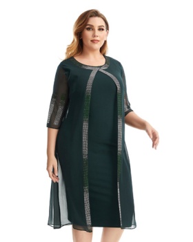 Summer cloak rhinestone dress for women