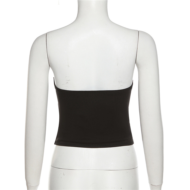 Summer short vest slim splice tops for women