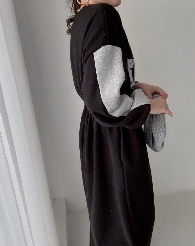 Autumn and winter fashion hoodie all-match dress