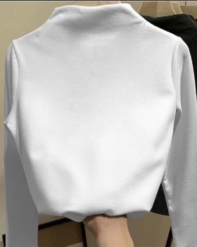 Half high collar bottoming shirt tops for women