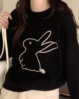 Thick quality cartoon tops loose enlarge sweater