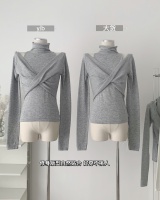 Wool white sweater autumn and winter tight bottoming shirt
