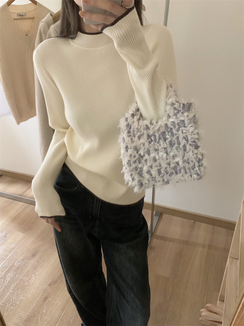 Bottoming autumn and winter tops all-match sweater