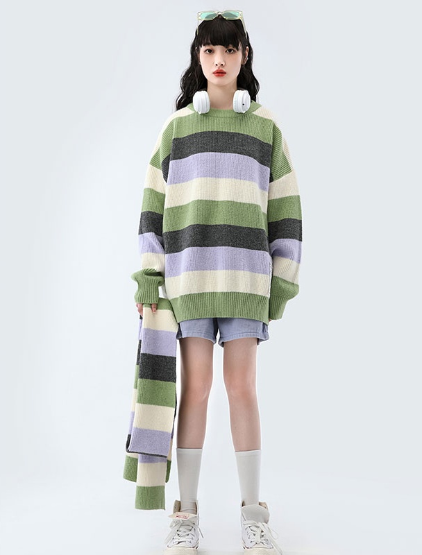 Autumn and winter pullover all-match Casual lazy sweater