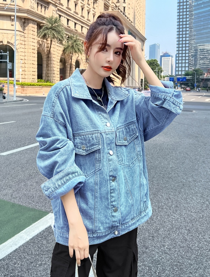 Green all-match Casual long sleeve fashion coat