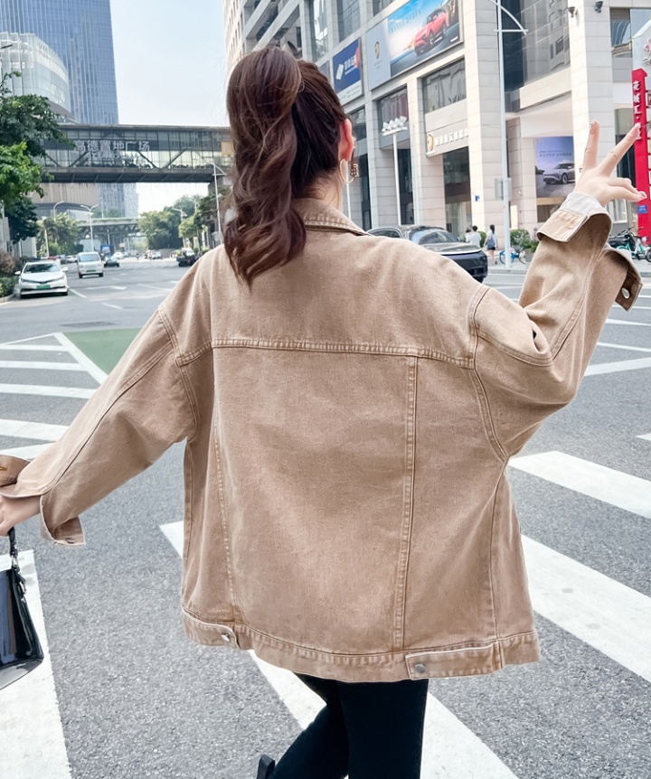 Green all-match Casual long sleeve fashion coat