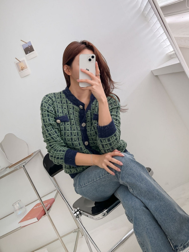 Spring and autumn temperament tops Korean style sweater