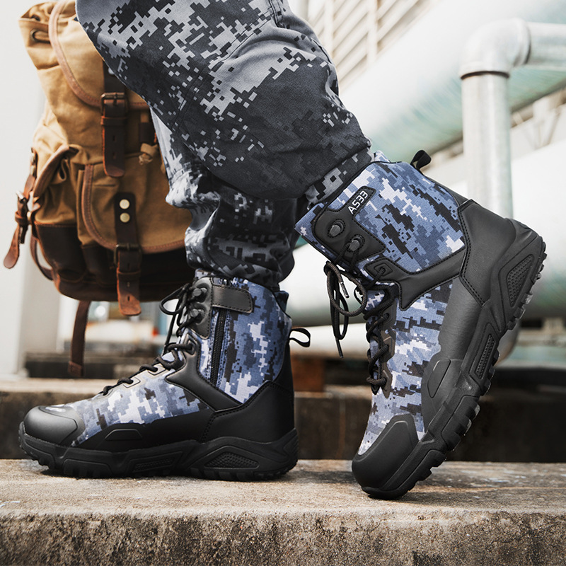 Camouflage outdoor sports breathable large yard boots