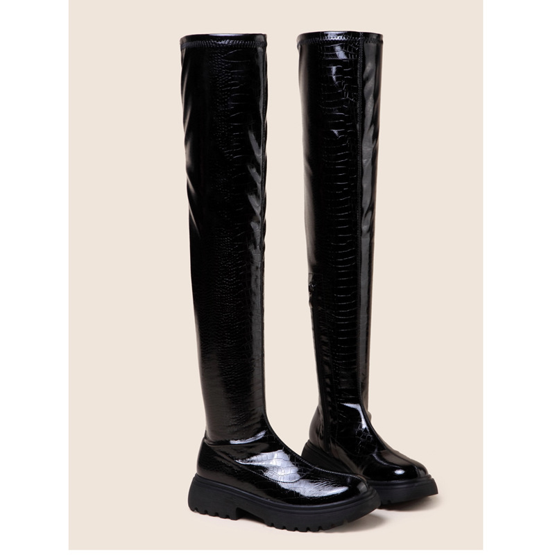 Thick long tube women's boots fashion thigh boots