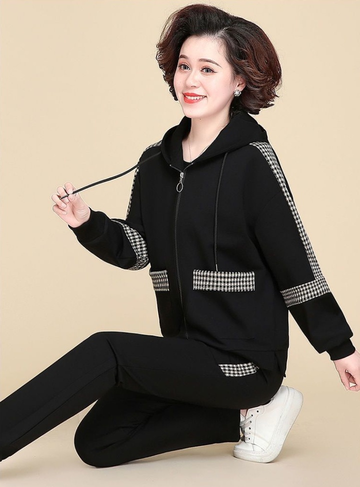 Spring and autumn coat Casual tops 2pcs set for women